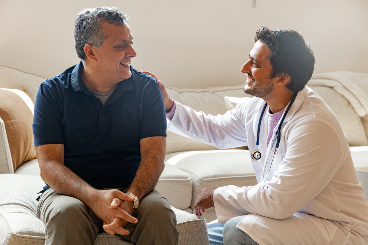 A man consulting with doctor for preventative health