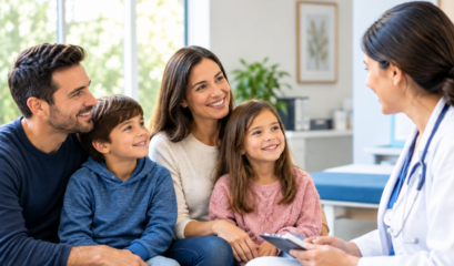 Warm Family Consultation In A Modern Clinic